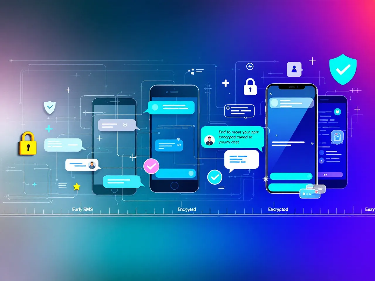 Tracing the Evolution of Secure Messaging Image
